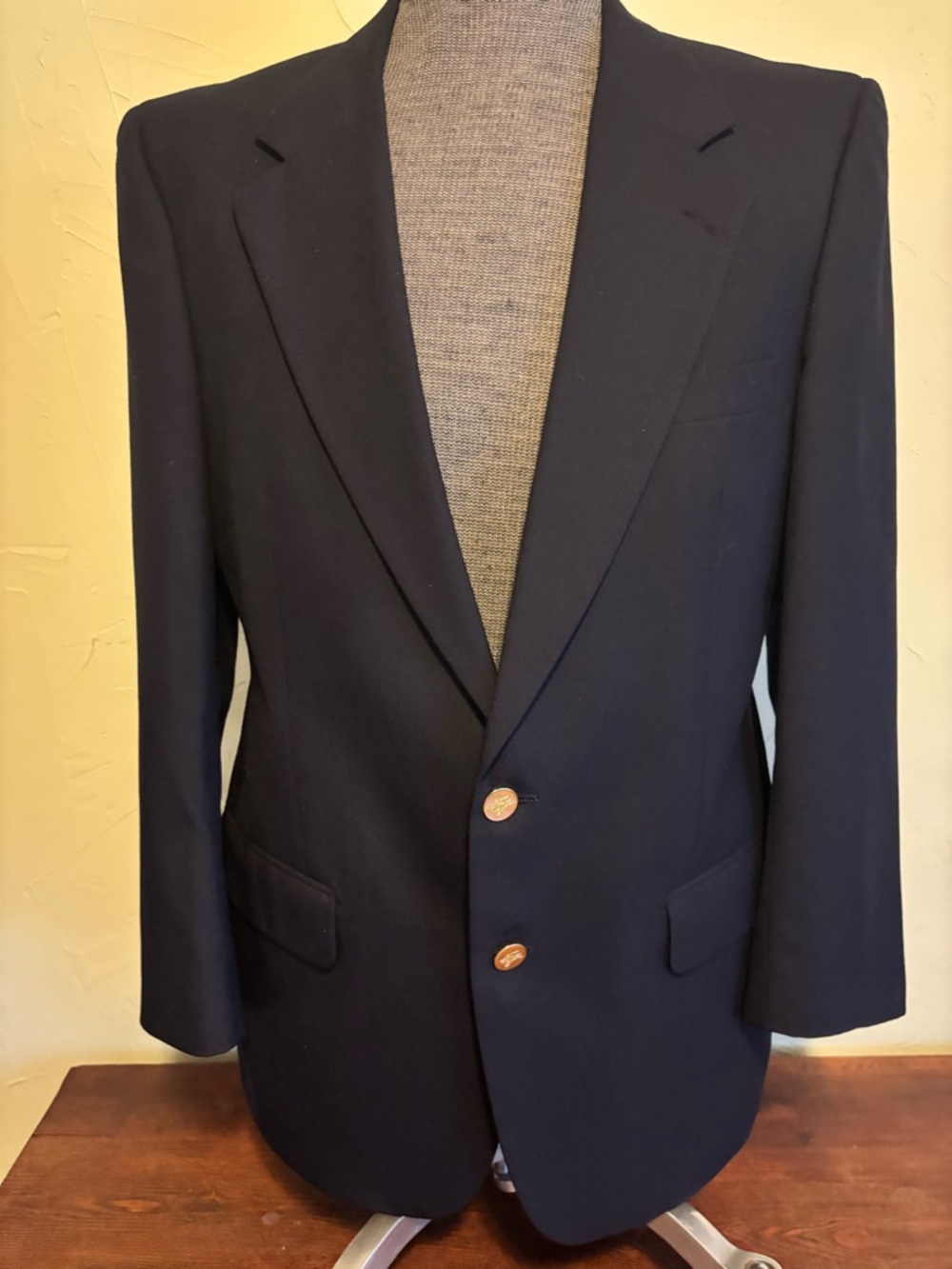 Burberry Navy Two-Button Blazer